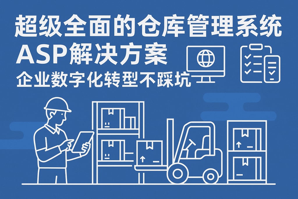 超级全面的仓库管理系统 asp解决方案，企业数字化转型不踩坑